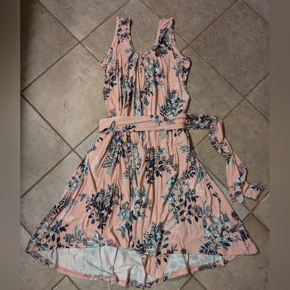 Latched Mama Champagne Pink Floral Romper